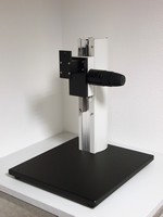 Microscope stand with custom sensor fixture
